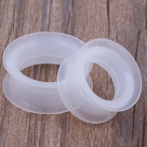 Skin clear Silicone Saddle Ear Plug Hider Flesh Expander Pircing Omliga Piercing Plugs Dilataciones Oreja Gauges Stretcher