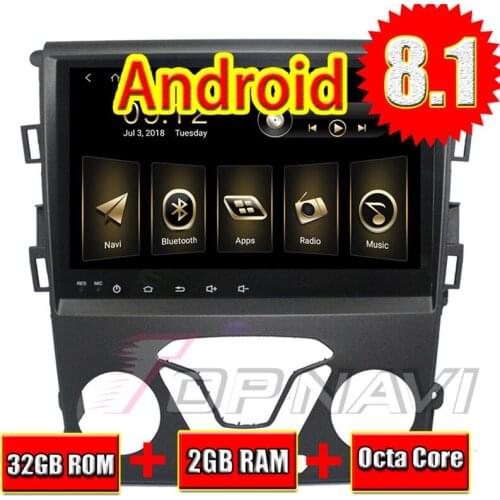 Topnavi 9" Octa Core Android 8.1 Car GPS Navigation for Ford Mondeo 2013 Autoradio Multimedia Audio Stereo NO DVD Double Din MP3