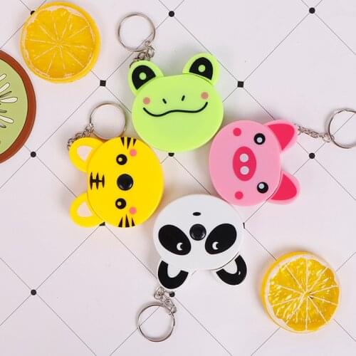 High Quality Cute 1 Meter Long Animals Roll Automatic Stretch Ruler Stationery Sewing Measure Ruler