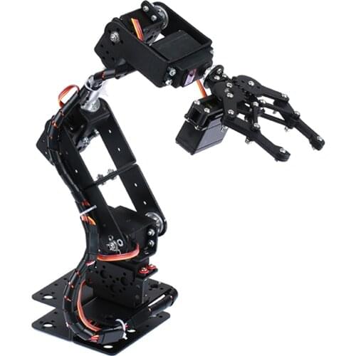 1pc DIY RC Smart Robot 6- Servo Mechanical Arm Kids Learning Toys Kits