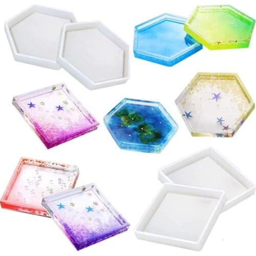 1PC Irregular Wave Coaster Silicone Mold Teacup Mat Mold Resin Molds Pendant Casting Jewelry Making Epoxy Mould Craft Clay Tool