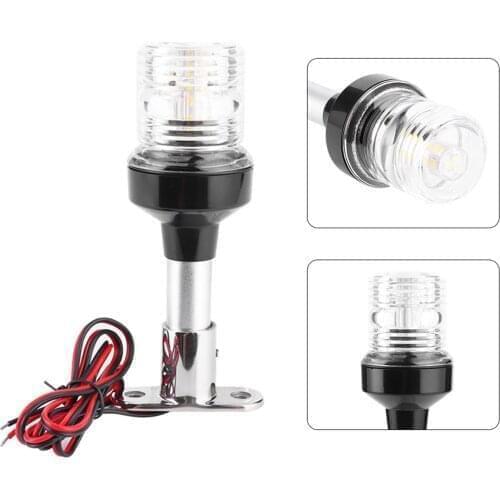 12-24V Marine Boat LED Navigation Light Waterproof Sailing Light Lamp Yacht Stern Anchor Light 360 Degree All Round Boat Light