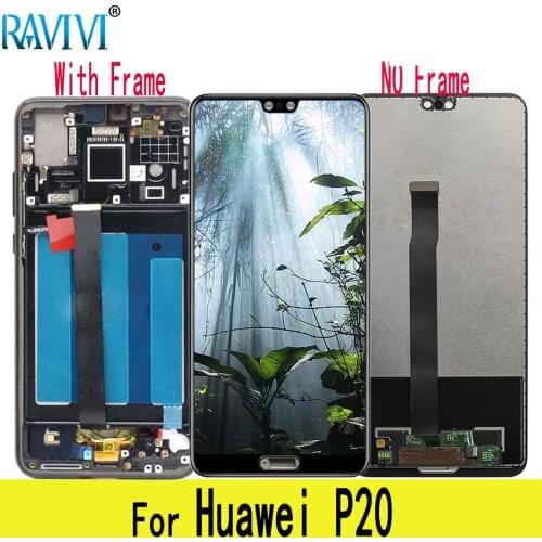5.8" P20 LCD For Huawei P20 LCD Display ML-L09 EML-L22 EML-L29 Touch Screen Tested Digitizer Assembly Replacement with Frame