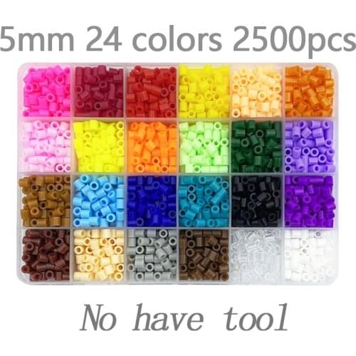 5mm 2500pcs Box pack Perler Beads Hama beads Perlen Pegboard 3D Puzzle DIY Toy Kids Creative Handmade Craft Toy Gift
