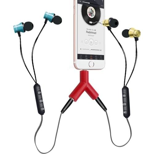 3.5mm Earphone Adapter Double Jack Adapter Plug Stereo Headphone Splitter for PC/MP3 Smartphone Player Audio Cables