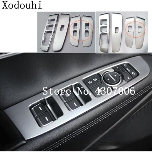 Car body door Window glass panel Armrest Lift Switch Button trim frame 4pcs For Kia Sorento 2015 2016 2017