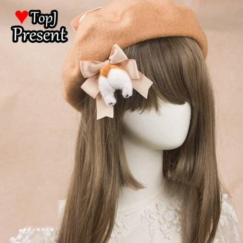 Kirky fart Beret womens autumn and winter Korean Japanese versatile bud hat sweet and lovely lady hat