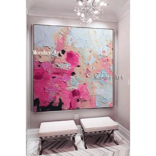 Large abstract oil painting on canvas Handmade ModernTextured painting abstract painting colorful landscape painting hotel decor