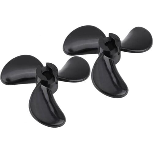 RC Propellers Remote Control Ship Parts 3 Blades Plastic RC Boat Outboard Propellers Set Accessory 1 Pair/Set Shaft RC Boat part