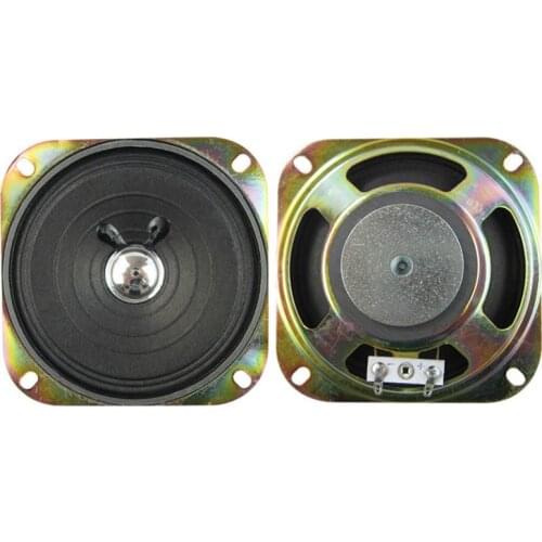 SOTAMIA 2Pcs 4 Inch Audio Portable Full Range DIY Speaker 8 Ohm 5 W Square Stereo Music Sound Speaker Home Theater Loudspeaker