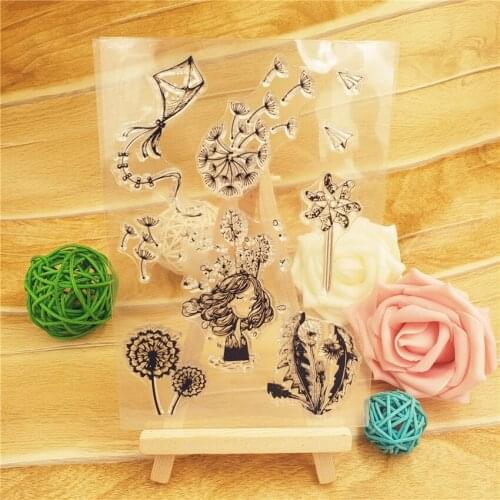 Hot selling kite alphabet transparent clear stamp / silicone seal roller stamp DIY scrapbook album / card production