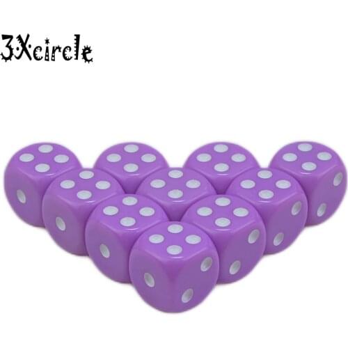 D6 Collection 16mm Multi color Dice with Pips Perfect for Tabletop Board Games and RPGs 10PCS