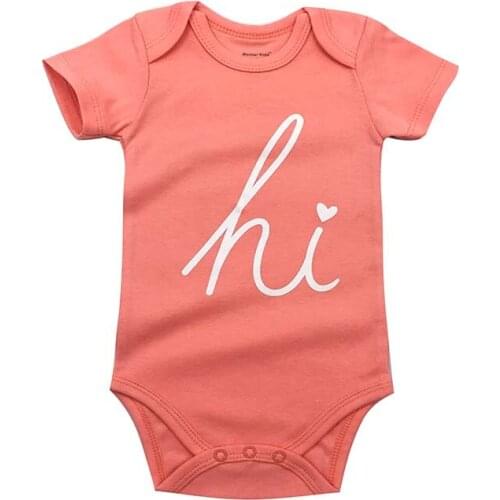 Babies Boys Bodysuits Newborn Baby One Piece Short Sleeve Clothes 3-24 Months Toddler Infant Girls Bodysuits