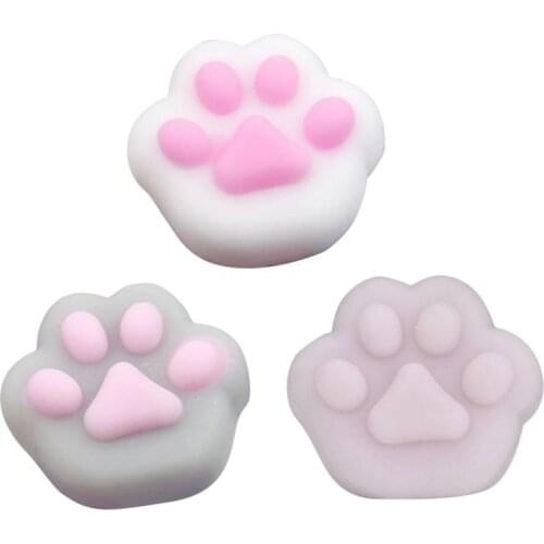 Creative Small Animal Squeeze Music Cartoon Animal Toy Cat Claw Gray Foundation Powder Pressure Relief Toy Squeeze Music