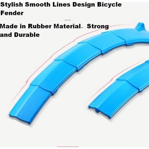 New Arrival Mountain Bike Cycling Front and Rear Mudguard Set Foldable Bicycle Fender with LED Taillight