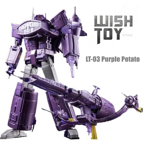 Lemon Tree Transformation LT03 LT-03 Purple Potato Shock Spaceship Wave Cruiser Plastic ABS High G1 Action Figure Robot Toys