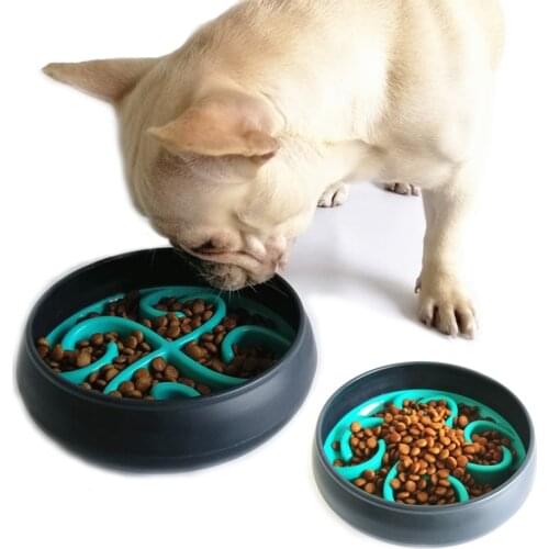 Dog Bowls Slow Feeder Fun Slow-Feeding Interactive Bloat Stop Dog Bowl for Food Large Capacity Healthy Eating Roly-Poly Design