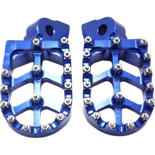 Motorcycle Aluminum FootRest Foot Pegs Footpegs Pedals For Husqvarna CR SM SMR TC TE TXC WR 50 100 150 250 350 450 550 610 99-13