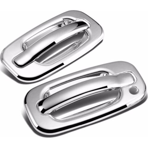 Exterior Door Handle Cover NO Passenger Keyhole (Chrome) for 00-06 GMC Yukon/99-06 Sierra/07 Classic/99-06 Chevy Silverado