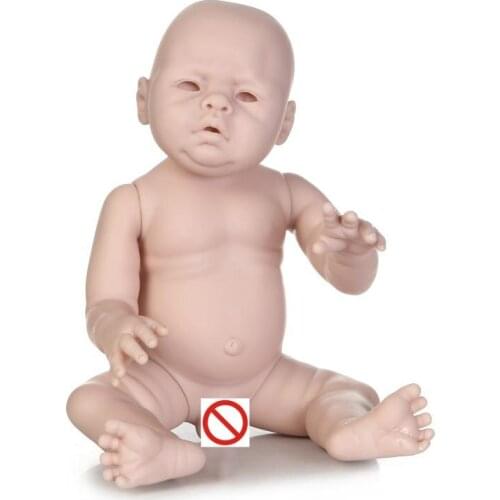 Unpainted Blank Reborn Doll Kit Soft Vinyl Reborn Full Vinyl Body Anatomically Correct Popular Doll DIY Kit