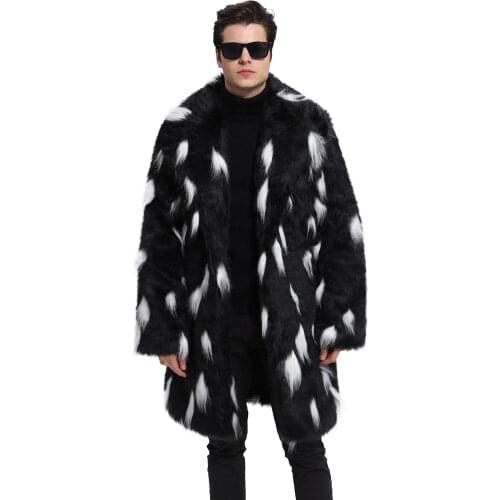 2021 new black winter mens faux coat autumn fashion coat thick feather jacket luxury clothing hip hop streetwear