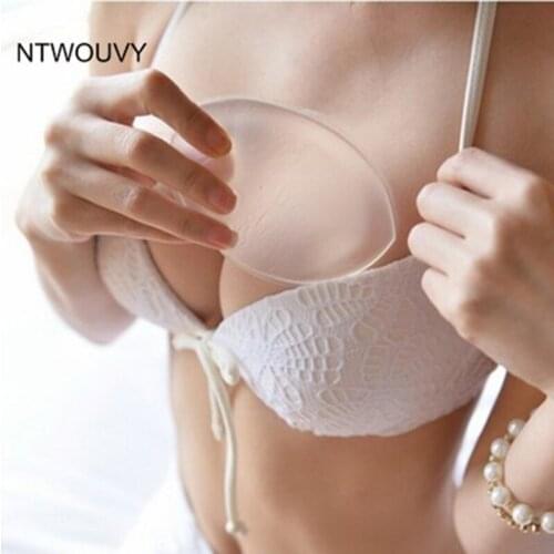 NTWOUVY Silicone Bra Gel Pads Inserts Breast Enhancer Push Up Breast Bikini Removeable Bra Pads for Women Sexy Invisable Bra