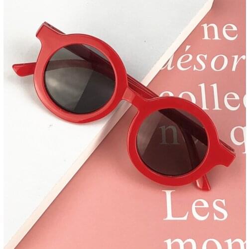 Unisex Outdoor UV400 Glasses, Baby Round Sunglasses for Shopping, Birthday Party, Beach