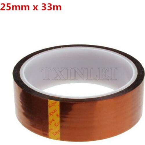 10 pieces/lot) 25mm x 33m Polyimide tape film High Temperature for BGA Soldering