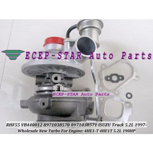 RHF55 8971038570 VA440012 VIBA Turbine TURBO Turbocharger With gaskets For ISUZU NQR Truck 1997- 4HE1T 4HE1-T 5.2L 190HP