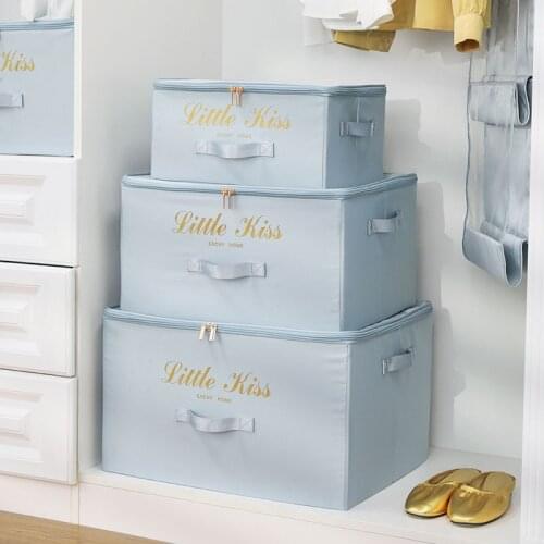 Foldable Clothes Storage Box Underwear Socks Quilt Blanket Wardrobe Organizer Large Capacity Toy Sundries Case Home Accessories