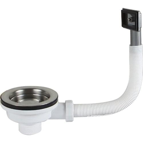 Talea 114mm Kitchen Sink Drain Strainer with Overflow Strainer filter in sink Stainless less Basin waste Garbage Stopper