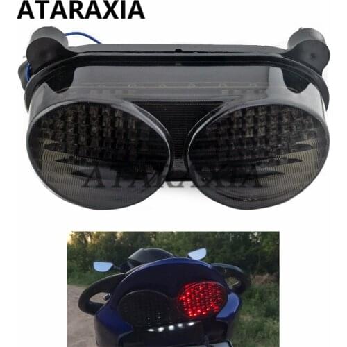 Motorcycle Smoke LED Tail Brake Turn Signals Light Indicator For Kawasaki ZR7S ZX6R J1/J2 ZX6R G1/G2 ZX900 ZX9R 98-05 ZZR600