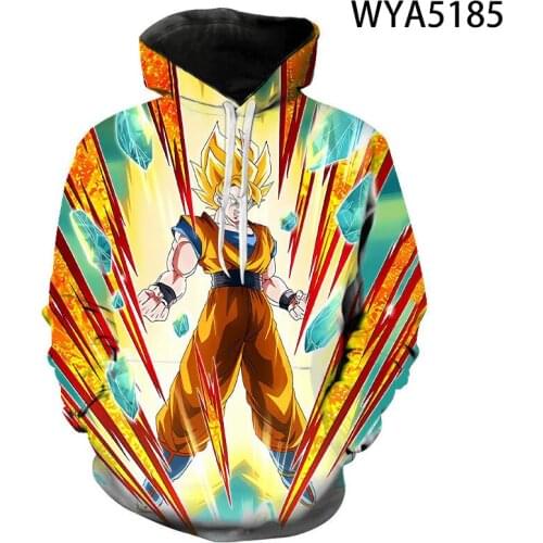 Men Women Children Dragon Sweatshirt Anime 3D Print Pullover Long Sleeve Boy Girl Kids Hoodies Streetwear Casual DBZ Hooded Coat