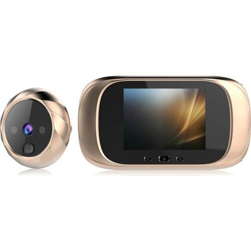 Digital LCD 2.8inch Video Doorbell Peephole Viewer Door Eye Monitoring Camera 90 Degree Doorbell