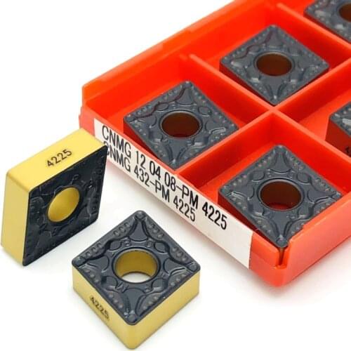 High quality CNMG120408 PM 4225 external turning tool 100% carbide insert CNC cutting tool CNMG120408 PM4225 Turning Inserts