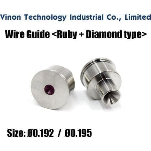 Ø0.2mm EDM Parts Ruby Guide (Ruby+Diamond type) used for Beijing NOVICK Medium Speed Wire Cutting Machines
