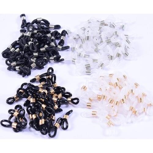 20 Pcs Ear Hook Eyeglasses Spectacles Chain Glasses Retainer Ends Rope Sunglasses Cord Holder Strap Retainer End Loop Connector