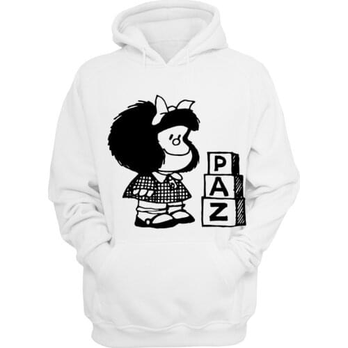 Quino PAZ Mafalda sweatshirt hoodie women femme cospaly costume hoodie womens hoodies and sweatshirts top kpop clothing V2810