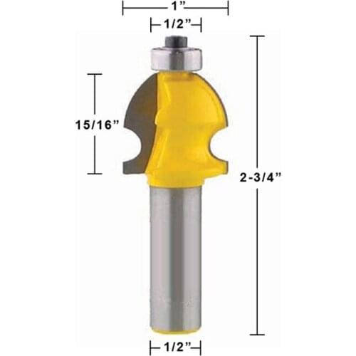 1pcs Architectural Molding Router Bit 1/2 shank