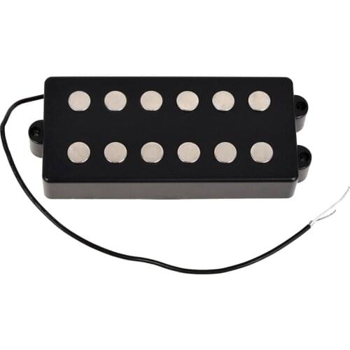 2Pcs Bridge Neck Pickup Pickup For 6 String Precision Guitar Accessories, Black