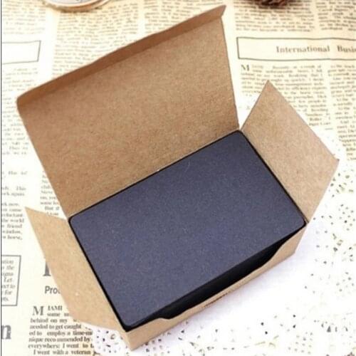 20pcs/lot Black White Blue Kraft Paper Memo Pad Note Pads Candy Color Words Leave Message Cards Planner Stickers Students Gift