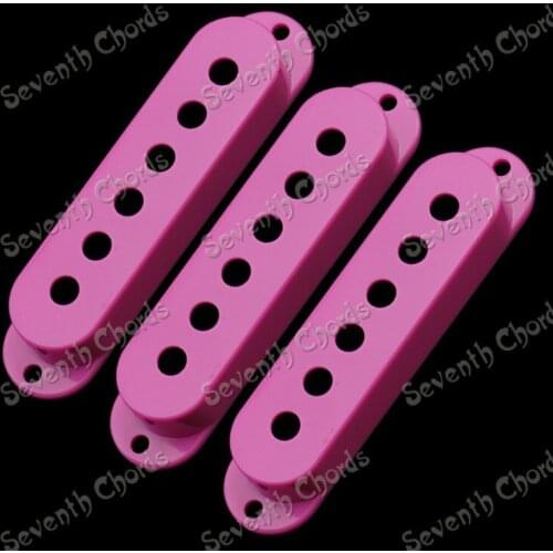 3 Pcs Plastic Mauve Electric Guitar Replacement Single Coil Pickup Covers Set - Guitar Parts