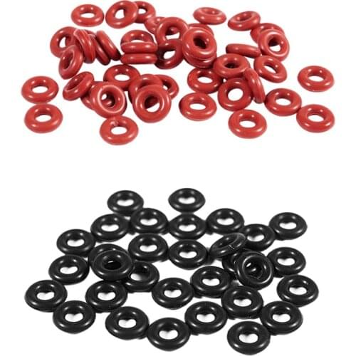 50Pcs Silicone O Ring Seal Sealing Gasket 3Mm X 8Mm X 2.5Mm & 30Pcs 2.5Mm X 6.5Mm X 2Mm Rubber O Rings for Fishing