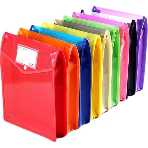 A4 A5 Plastic File Wallet Bag for Documents Envelope Expanding File Folder Waterproof Document Organizer School Home Business