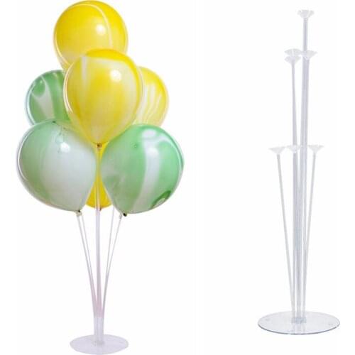 Ballons Accessories 7 Tubes Balloon Holder Stand Arch Chain Sealing Clip Glue Dot Baby Shower Wedding Birthday Party Decor