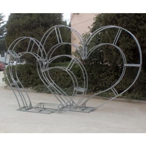 New wedding props Zhahua arch shelf bold heart-shaped door truss flower gate shelf wrought iron arch park gate