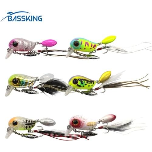 BASSKING Floating Crankbait 54mm 4.8g Hard Fishing Lure Bionic Crank Bait Artificial Lure Leurre Peche Pesca Fishing Wobbler
