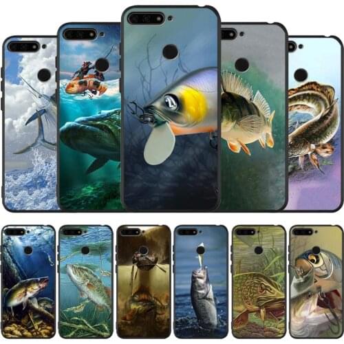 Carp Fishing black Silicone Phone Case For honor 30 20 Pro 8 8X 9 10 20 Lite Mate 10 20 30 Lite Pro cover