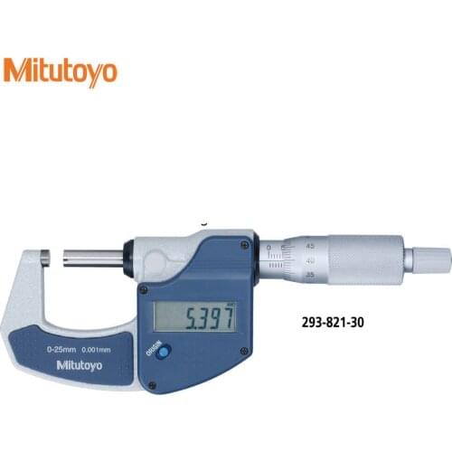 293-821-30 0-25mm 0.001mm Mitutoyo digital Micrometer measure cnc tool