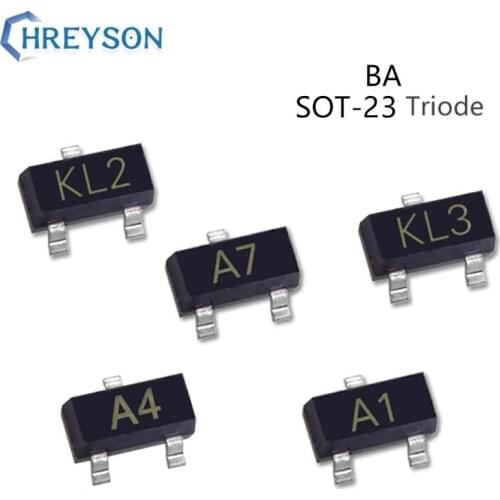 50Pcs SMD Dual Switching Diode Transistor BAS21 JS BAV99 A7 BAT 17-04W BAS20-V-GS18 BAS21C JS3 VAS21S JS4 BAV23S SOT-23 IC